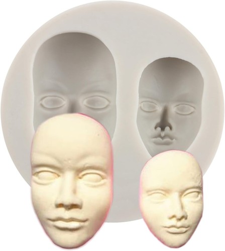Human face silicone mold - human,